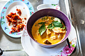 Thai chicken curry with aubergine