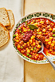 Picadillo - Mexican minced meat stew with peas