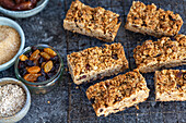 Flapjack with dried fruits
