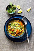 Colorful chickpea curry