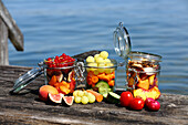 Fresh fruit in jars (for fasting)
