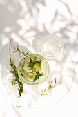 Flavored waters - lime, cucumber and thyme