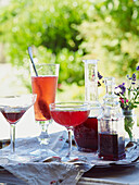 Drinks with blackberry liqueur (Crème de mûre)