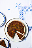 Chocolate orange tart