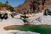 Natural pool at Wadi Al Arbeieen, Oman