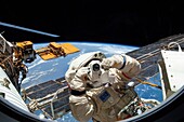 ISS spacewalk, astronaut photograph