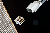 ISS deploying DIWATA-1 satellite