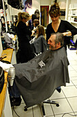 Man having his hair cut