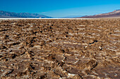 Salt crust in Badwater Basin, California, USA