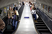 Escalators at underground station