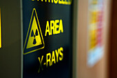 X-ray warning sign