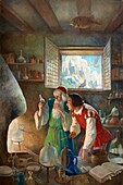 The Alchemist, 20th century painting