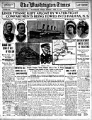 Conflicting newspaper article on the Titanic