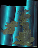 British Isles, satellite image