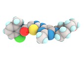 Dasatinib cancer drug molecule