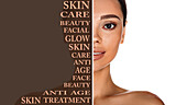 Skin care, conceptual image