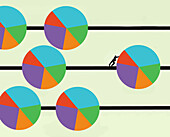Profit and loss, conceptual illustration