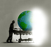 Death of our planet, conceptual illustration