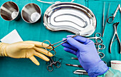 Passing surgical instruments