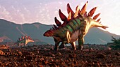 Artwork of Stegosaurus