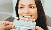 Teeth whitening sample colours