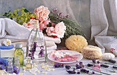 Lavender flowers in cosmetics