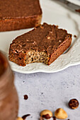 Hazelnut cocoa spread with gluten-freiem bread