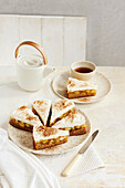 Apfeltorte mit Wein