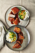 Roast suckling pig with savoy cabbage and caramelised anise sauce
