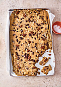Pecan Cookie Slab with Bourbon Whiskey