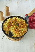Allgäu cheese spaetzle with fried onions