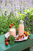 Strawberry yogurt shake