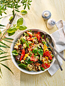 Couscous salad with grilled vegetables