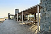 Uruguay, porch of modern house