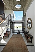 Entrance hall in modern luxury farm house, Uruguay