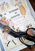 Dressmaking scissors on French publication