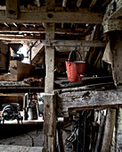 Structural interior of a working barn