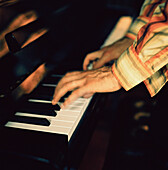 Man playing a piano