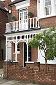 Brick exterior of London home