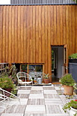 Courtyard detail in Isle of Wight home UK