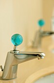 Taps with blue lever