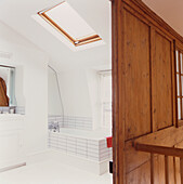 Bathroom with skylight