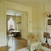 View of ensuite bathroom from master bedroom