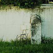 Garden wall with chairs