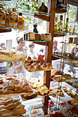 Sweet food on window display, Mallorca