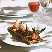 Oriental dish in luxury restaurant