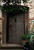 Old wooden door