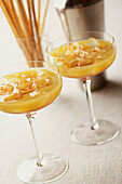 Sunny Samba Cocktail made with Schnapps and orange juice