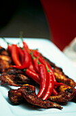 Sticky red curry chicken wings