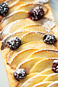Apple and blackberry filo pastry